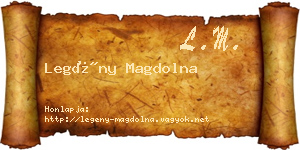Legény Magdolna névjegykártya