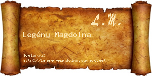Legény Magdolna névjegykártya
